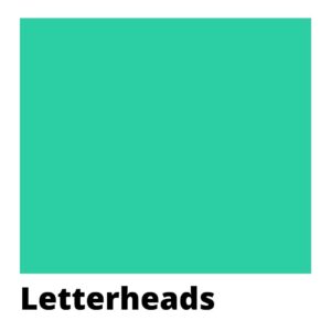 Printed Letterheads